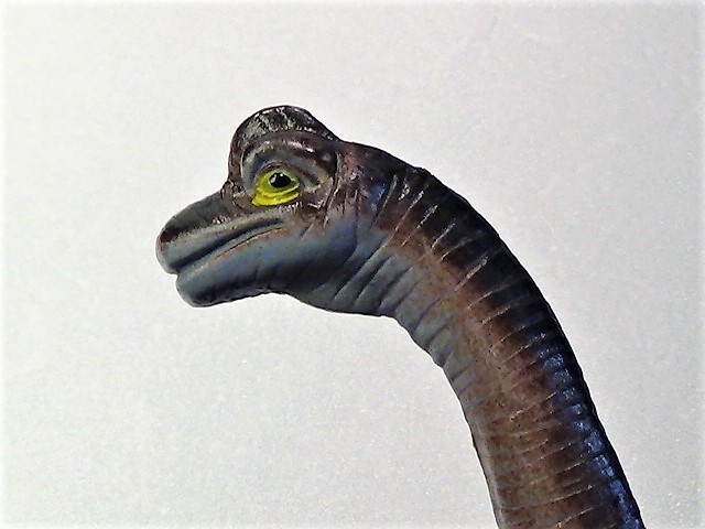 再値下 ビッグサイズ 1998 Brachiosaurus ブラキオサウルス グレー×ブラウン系 怪獣 おもちゃ ディスプレイ_画像1