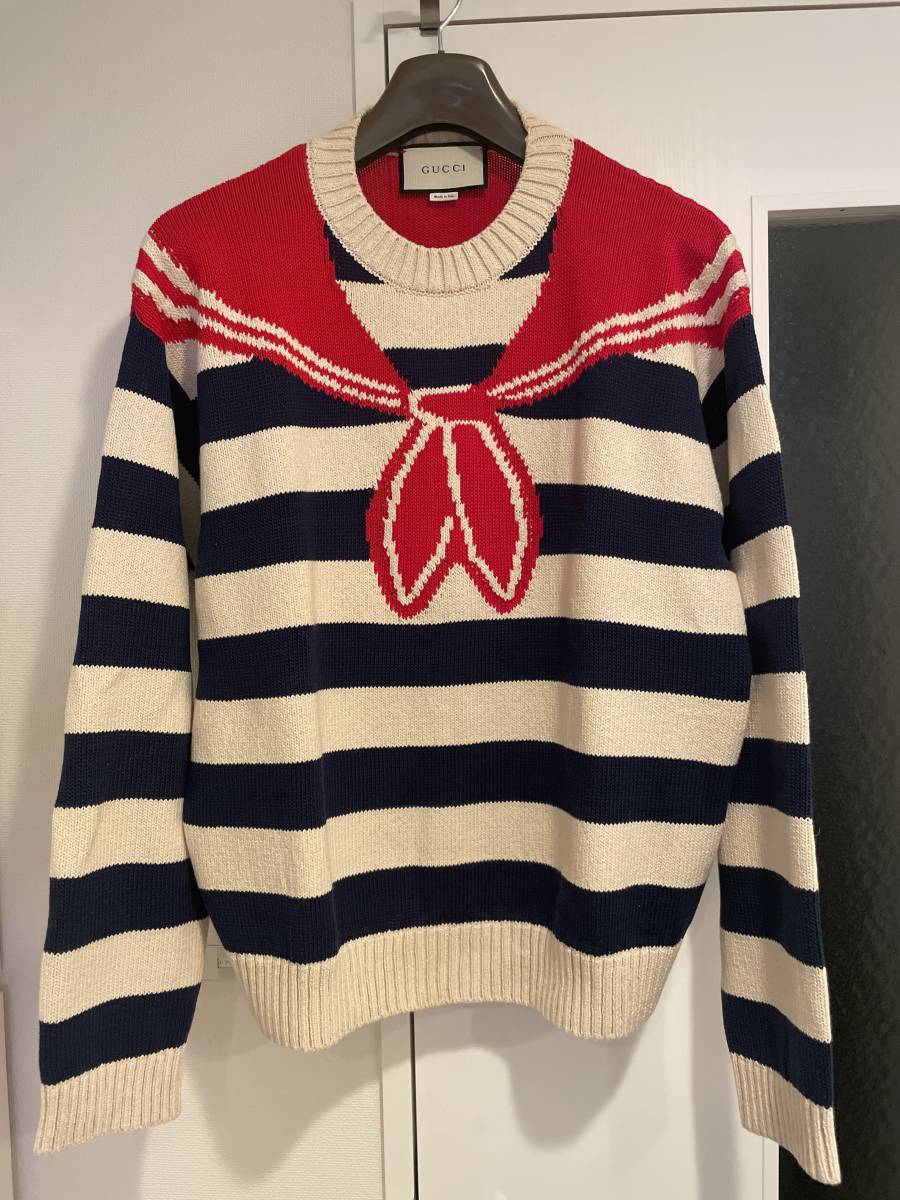 GUCCI グッチ コットン セーラーニット size M | trentino.edu.pe
