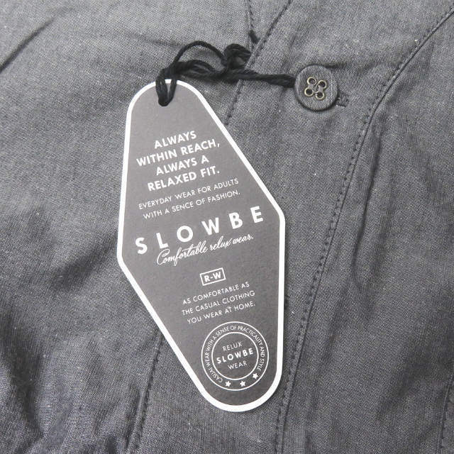 新品 SLOWBE スローブ 日本製 S/S SLEEP SHIRTS スリーピングシャツ TS-16S-1003 1 ブラック プルオーバー ベースボール パジャマ g3054_画像5