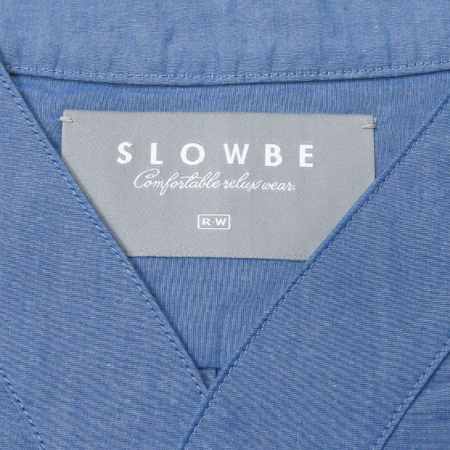 新品 SLOWBE スローブ S/S SLEEP SHIRTS スリーピングシャツ TS-16S-1003 2 ブルー 半袖 プルオーバー ベースボールシャツ パジャマ g3056_画像3