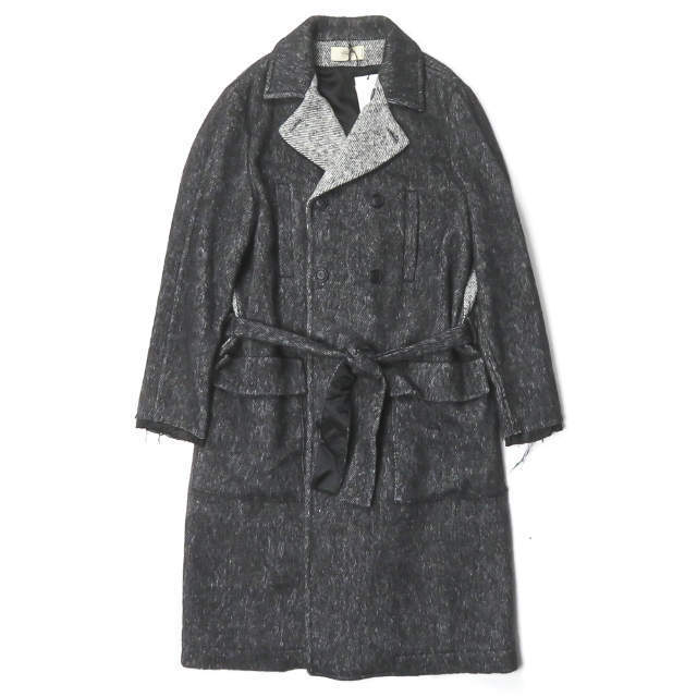 新品 MAISON FLANEUR メゾンフラネウール 18AW INSIDE OUT COAT アルパカシルク混 ウールダブルチェスターコート 18WMUTR230 48 g2999