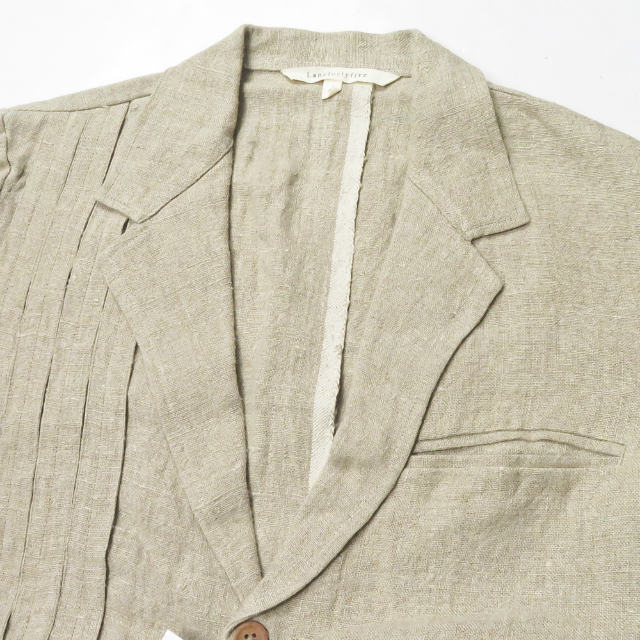 新品 Lanefortyfive レーンフォーティーファイブ M511TH LAPELLED SUMMER COAT リネンサマーコート 40 NATURAL チェスターコート g2618_画像5