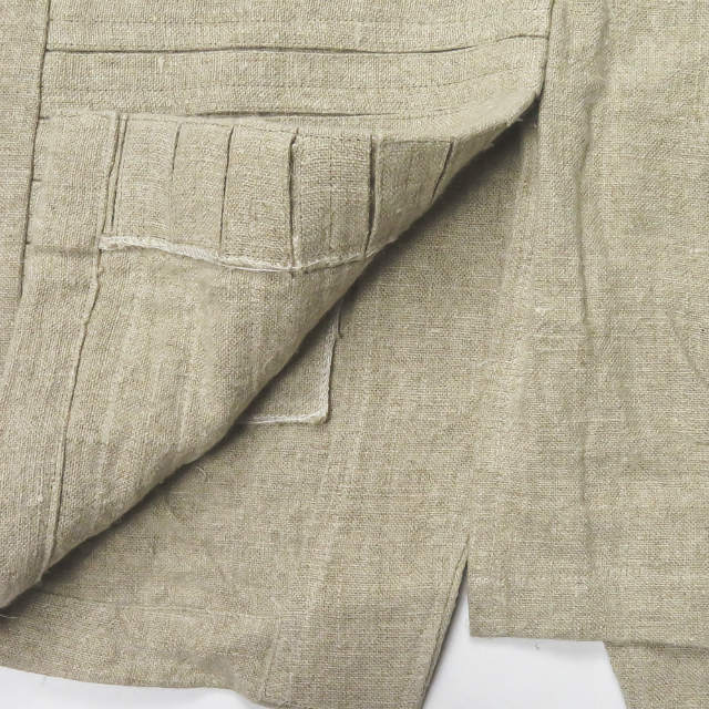 新品 Lanefortyfive レーンフォーティーファイブ M511TH LAPELLED SUMMER COAT リネンサマーコート 40 NATURAL チェスターコート g2618_画像9