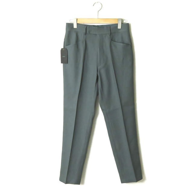 新品 bukht ブフト 19AW NEW CLASSIC TROUSERS HIGH DENSITY POLYESTER TWILL BV-95803 1(S) GREEN スタプレパンツ スラックス ☆☆g1995_画像1