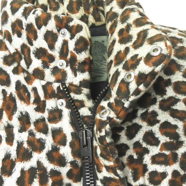 MADE by HEALTHmei Dubai hell s made in Japan ANIMAL VEST cotton inside animal the best XS remake down vest Leopard outer **j3212