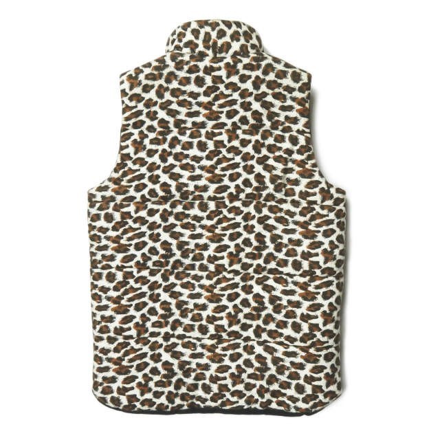 MADE by HEALTHmei Dubai hell s made in Japan ANIMAL VEST cotton inside animal the best XS remake down vest Leopard outer **j3212