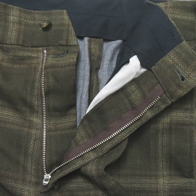 Needles ニードルス 20SS 日本製 Flap Pocket Boot-Cut Trouser - Tropical Poly Cloth GL171 M オリーブ パンツ スラックス mc66828_画像4