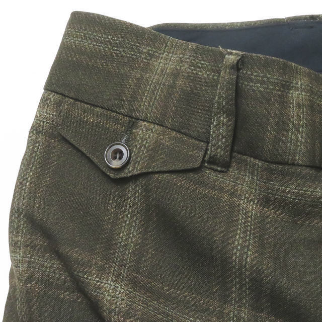 Needles ニードルス 20SS 日本製 Flap Pocket Boot-Cut Trouser - Tropical Poly Cloth GL171 M オリーブ パンツ スラックス mc66828_画像5
