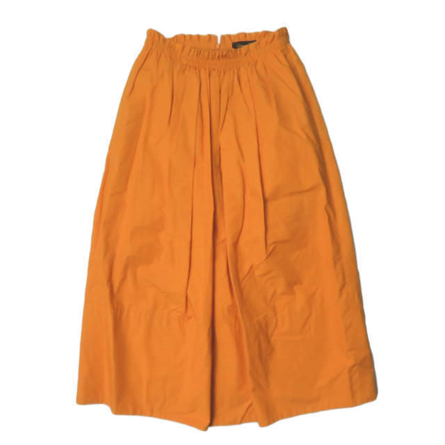 Drawer ドゥロワー 日本製 ウェストギャザースカート 6524-299-1044 36 オレンジ ロング ボトムス lc31740