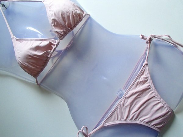 bra42 [ price cut ]NEW*Biquininho* coral pink back gya The - attaching Brazil bikini S-M size 