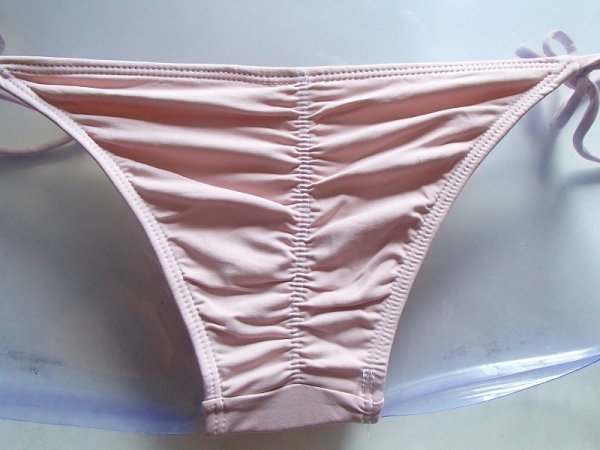 bra42 [ price cut ]NEW*Biquininho* coral pink back gya The - attaching Brazil bikini S-M size 