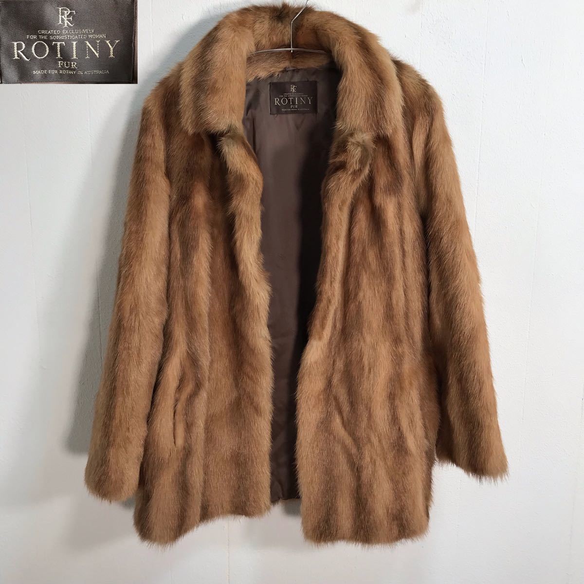 ROTINY FUR ファーコート 毛皮コート オーストリア製 大きい ROTINY FUR ファーコート 毛皮コート オーストリア製 大きい