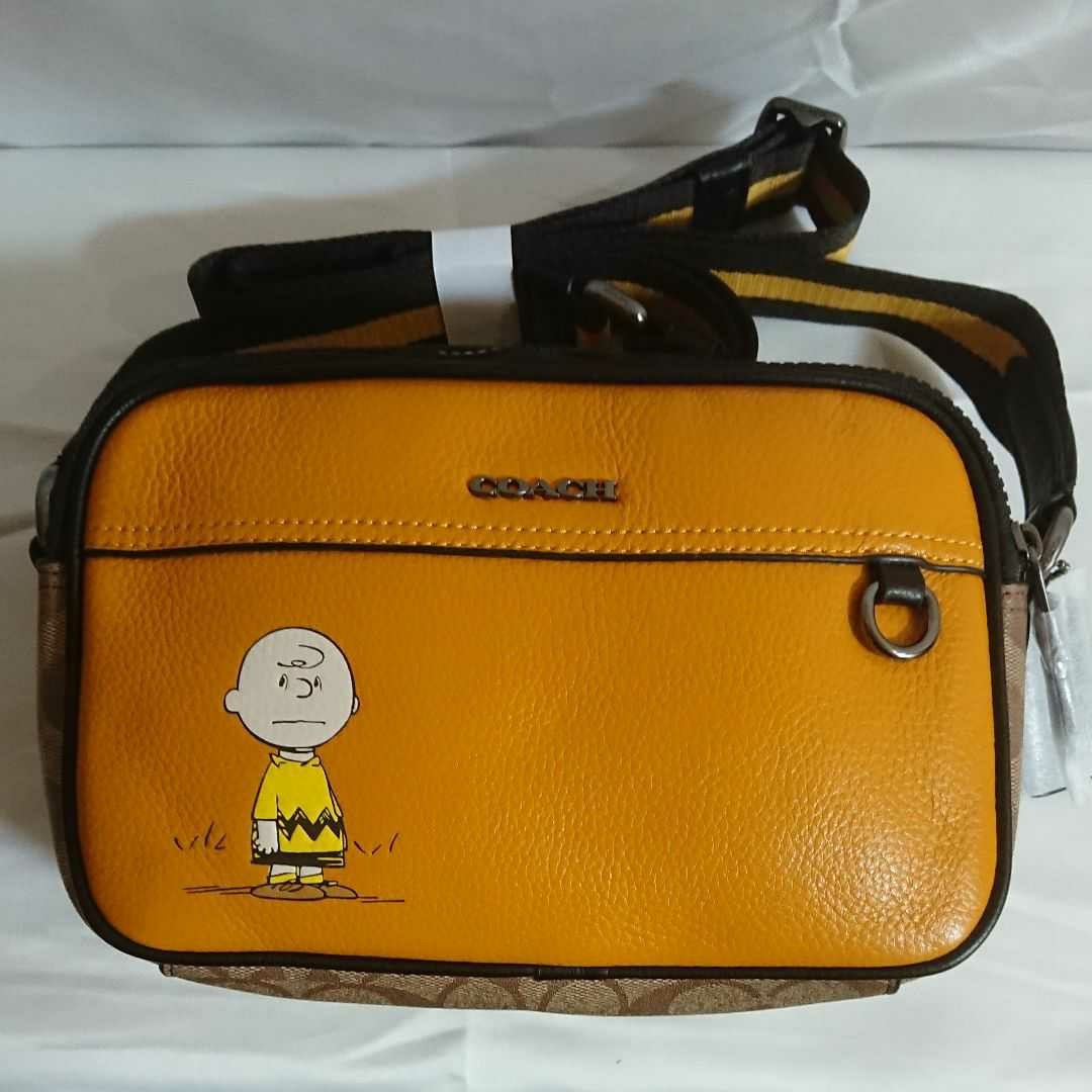 COACH チャーリーブラウンコーチ×スヌーピーショルダーバッグ 新品未