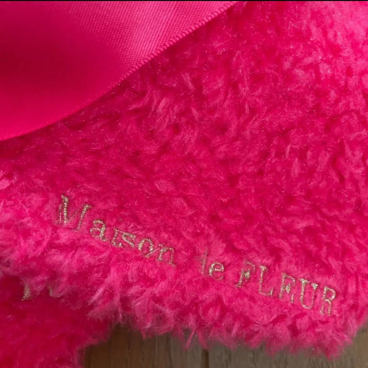 メゾンドフルール　トートバッグ　ポーチ　巾着　2点セット　ピンク Maison de FLEUR