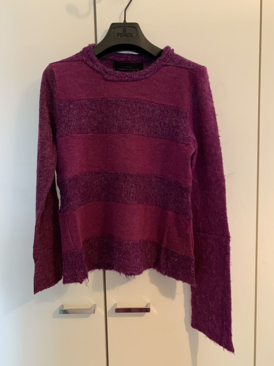 美品tricot COMMEdesGARCONSサイズS 紫　秋冬ニットセーター