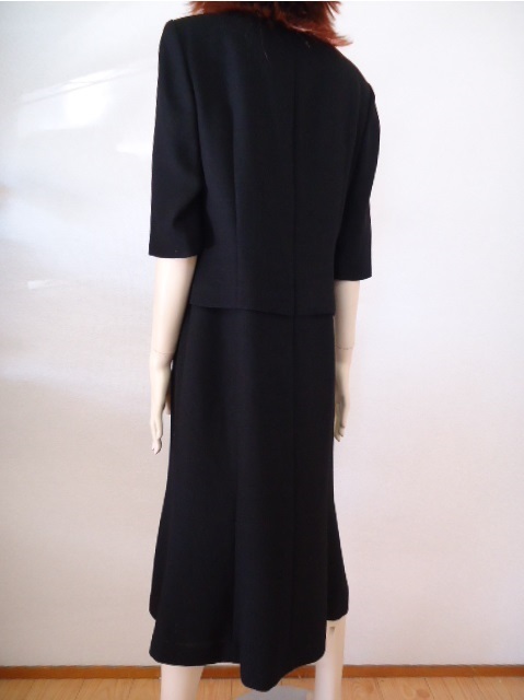 [KCM]girl-23-44* новый товар *[SOPRANI/so puller ni] женский черный формальный костюм One-piece + жакет черный размер 44