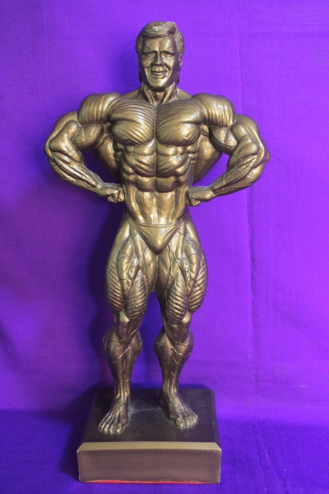  body builder image ( Neal s Andersen company manufactured ) muscle muscle beautiful body Bill Trophy * there is defect ( neck . crack equipped ) special price!!