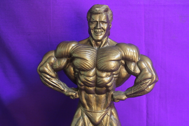  body builder image ( Neal s Andersen company manufactured ) muscle muscle beautiful body Bill Trophy * there is defect ( neck . crack equipped ) special price!!