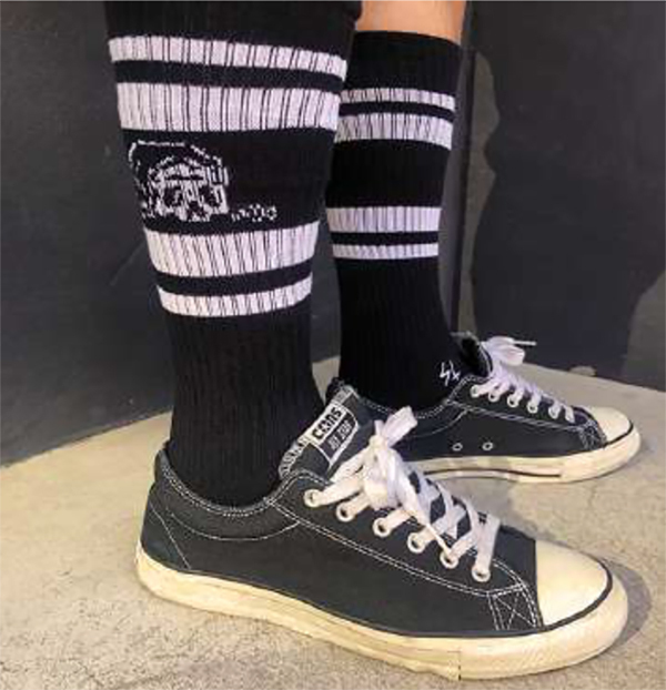 LURKING CLASS (ラーキングクラス) ハイソックス 靴下 LURKER SOCKS BLACK by sketchy tank スケッチータンク_画像3