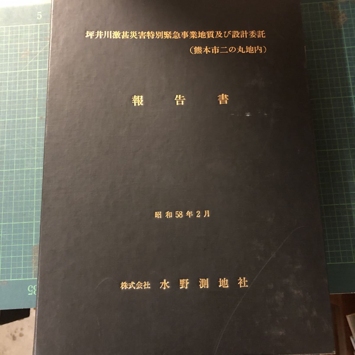 坪井川激甚災害特別緊急事業地質及び設計委託(熊本市二の丸地内)報告書_画像1