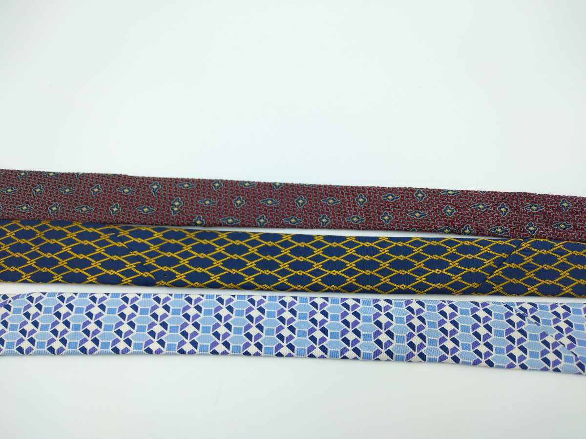 * Dunhill necktie 3 pcs set * dunhill brand necktie 3 point set silk silk Italy made England made 