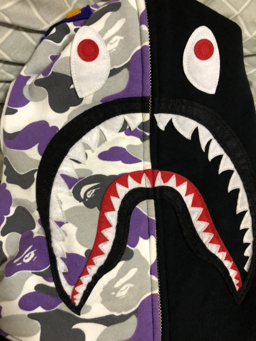 NY10周年記念 futura シャーク パーカー shark full zip hoodie New york camo ニューヨーク a bathing ape bape NYC 10th エイプ ベイプ_画像4