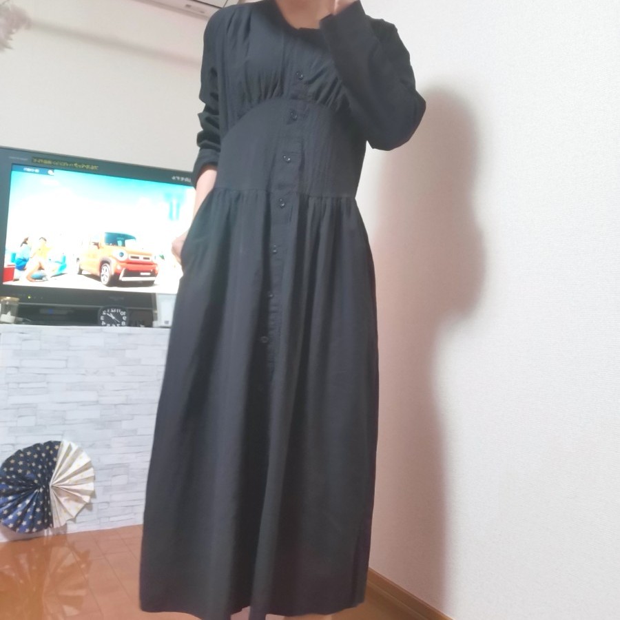Paypayフリマ 長袖 黒ワンピース レディースワンピース Paypayフリマ 長袖 黒ワンピース レディースワンピース