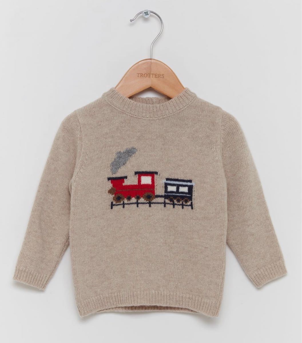 【防寒】英国ハイブランド　18-24ヶ月用　Trotters Little Thomas セーター カシミヤ混合