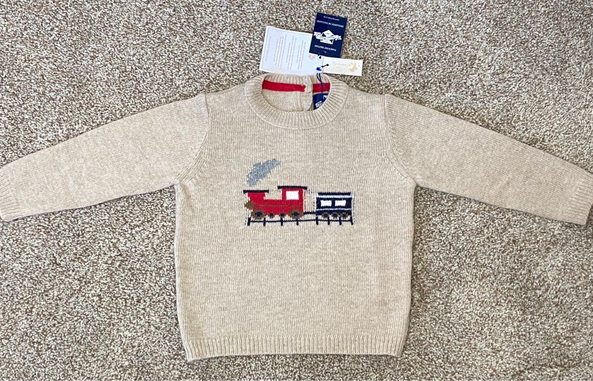 【防寒】英国ハイブランド　18-24ヶ月用　Trotters Little Thomas セーター カシミヤ混合