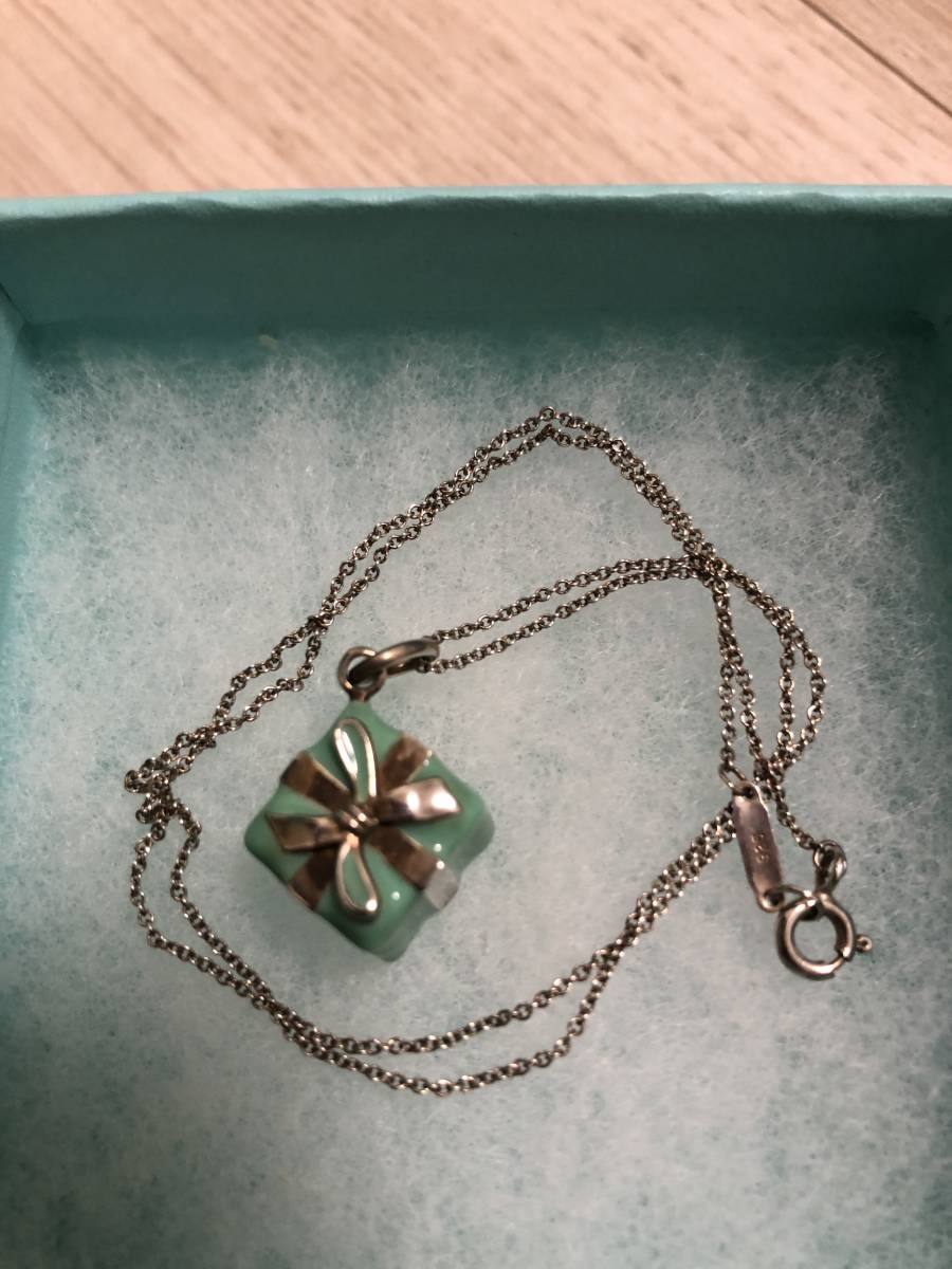 ○TIFFANY&Co.○ ブルーボックス チャームネックレス