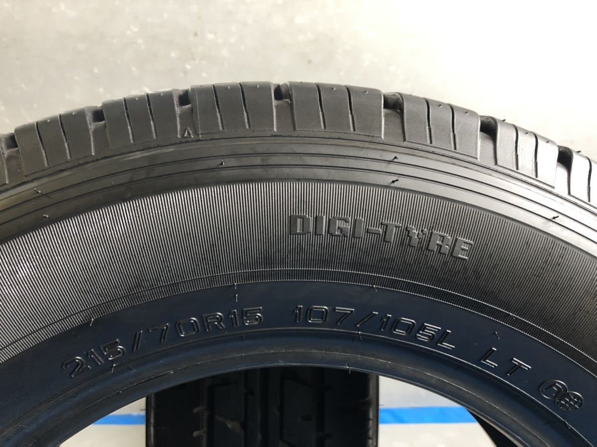 A623 中古タイヤ　215/70R15 107/105LT★夏タイヤ2本★ハイエース等に♪_画像4