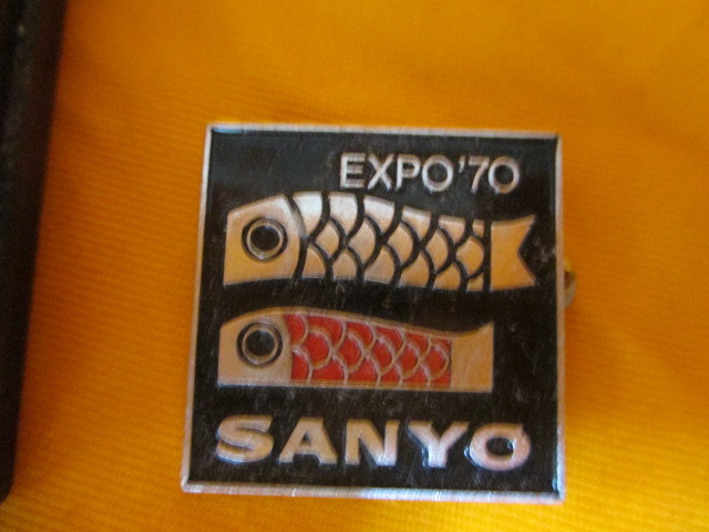  Osaka world fair [ EXPO *70 ] BRITAINAT Britain pavilion * SANYOU pavilion memory badge 2 piece 