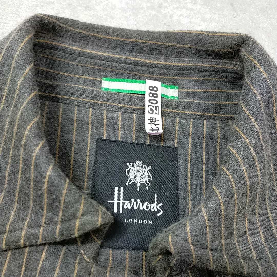 Harrods ハロッズロンドン コットンのメンズジャケット M グレーに