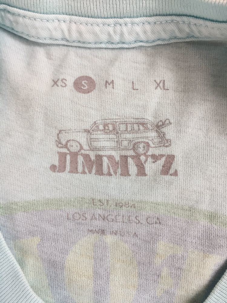 80s JIMMY’Z リイシュー ジミーズ ウッディーワゴン ロゴプリント Tシャツ made in USA santa cruz powell zorlac dogtown thrasher_画像5