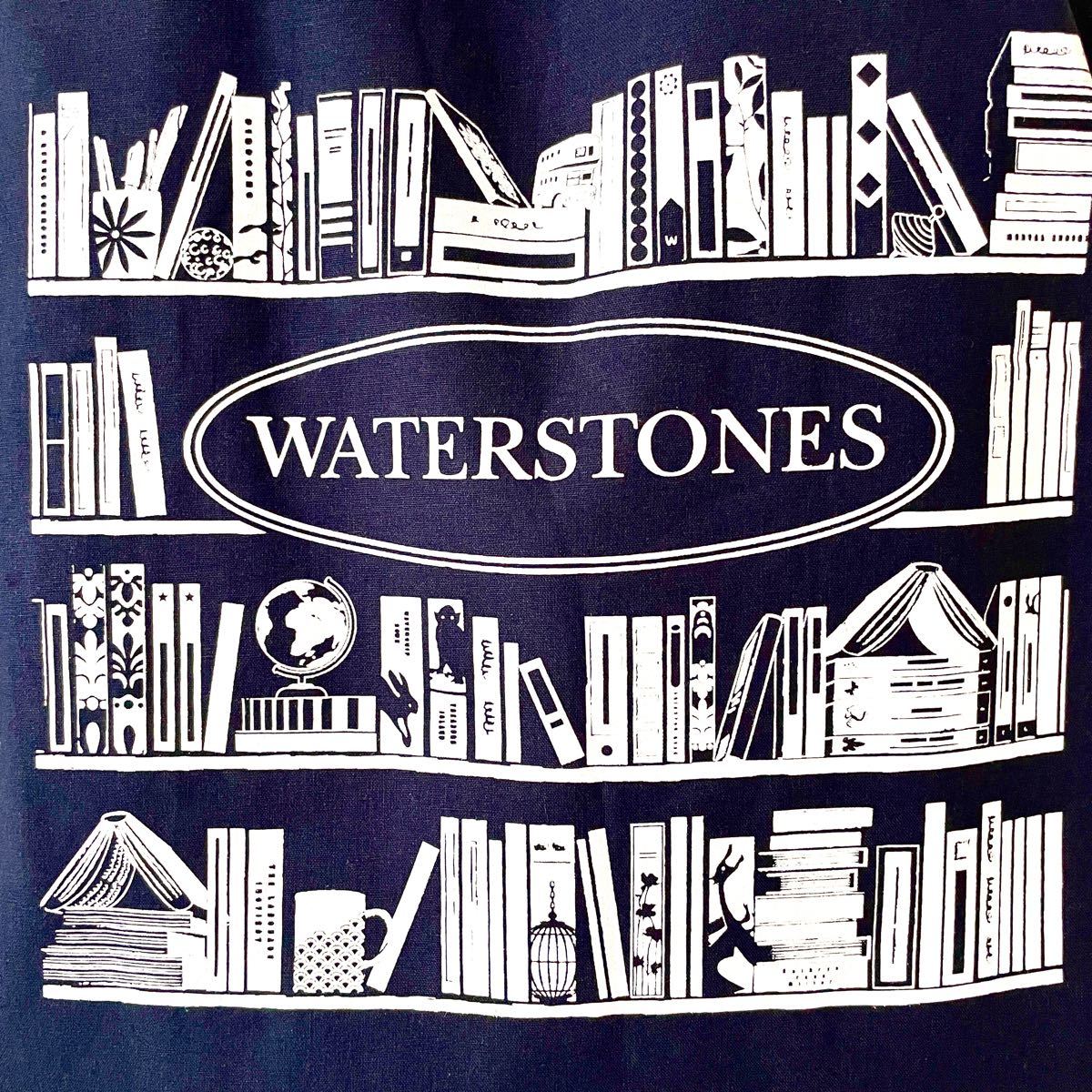 UK発☆ 英国書店 Waterstones ウォーターストーンズトートバッグ エコバッグ 男女兼用 A4サイズ収納可