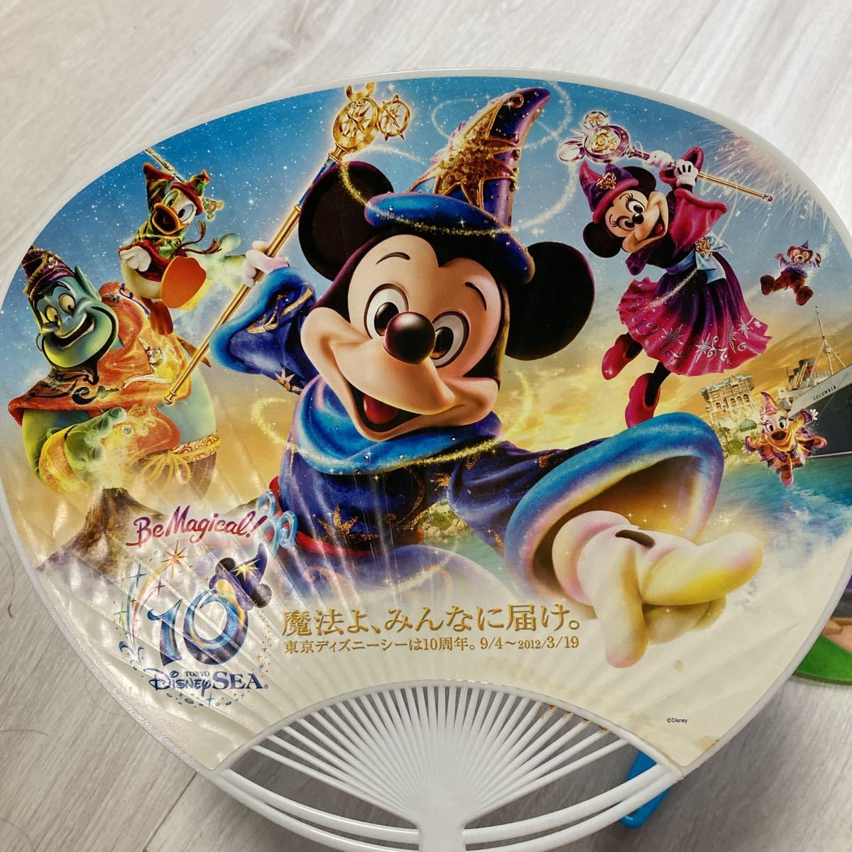 うちわ 東京ディズニーシー　DisneySEA 3Dうちわ　Disney ミッキー　mickey ミニー　ドナルド　プルート　10周年_画像2