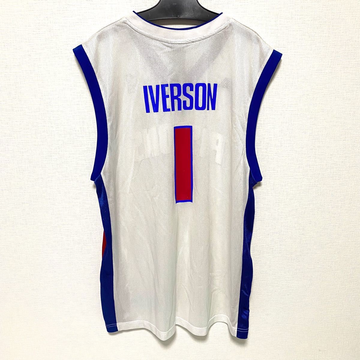 新品 NBA アディダス ピストンズ アレン アイバーソン ユニフォーム