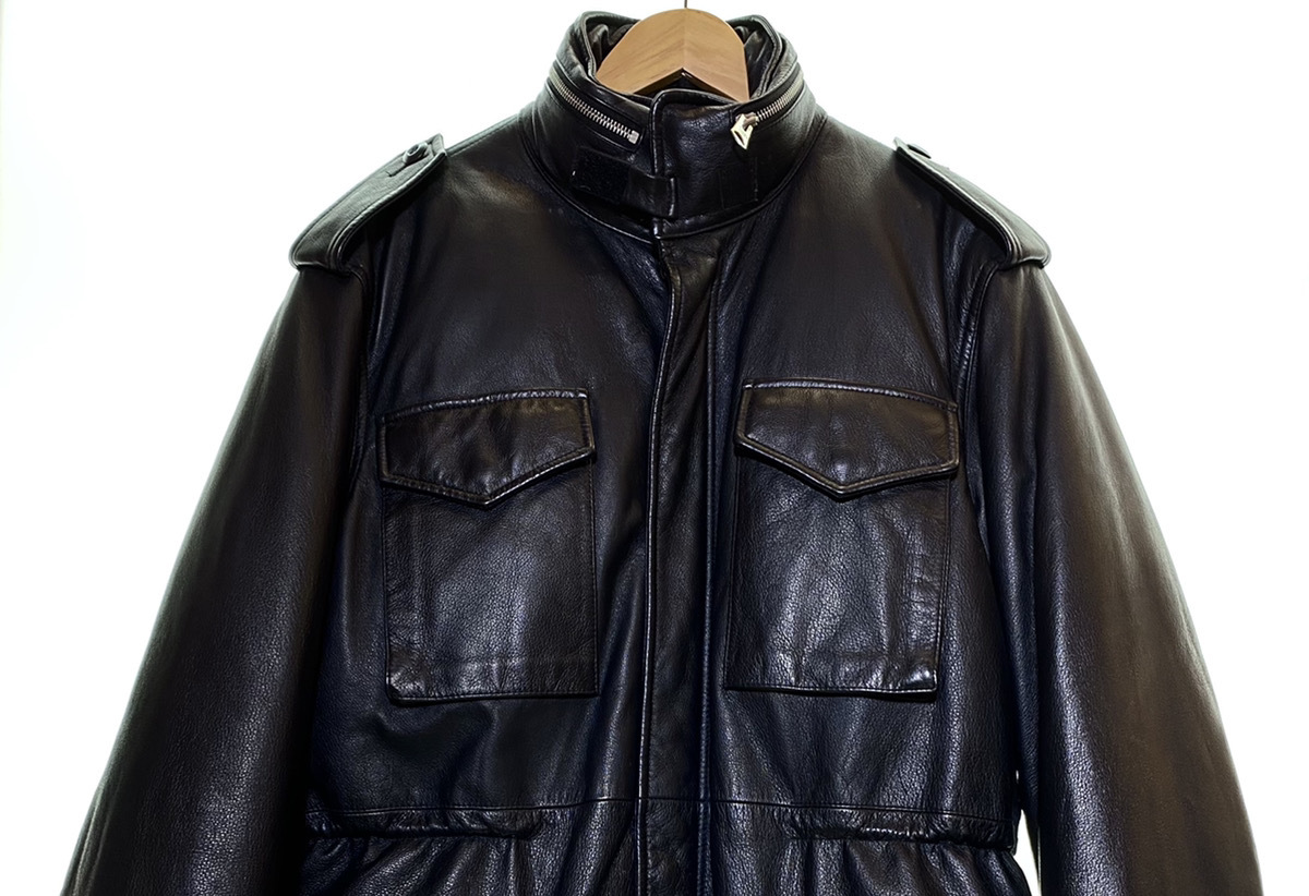 △ A BATHING APE アベイシングエイプ 初期版 M-65 レザーダウン