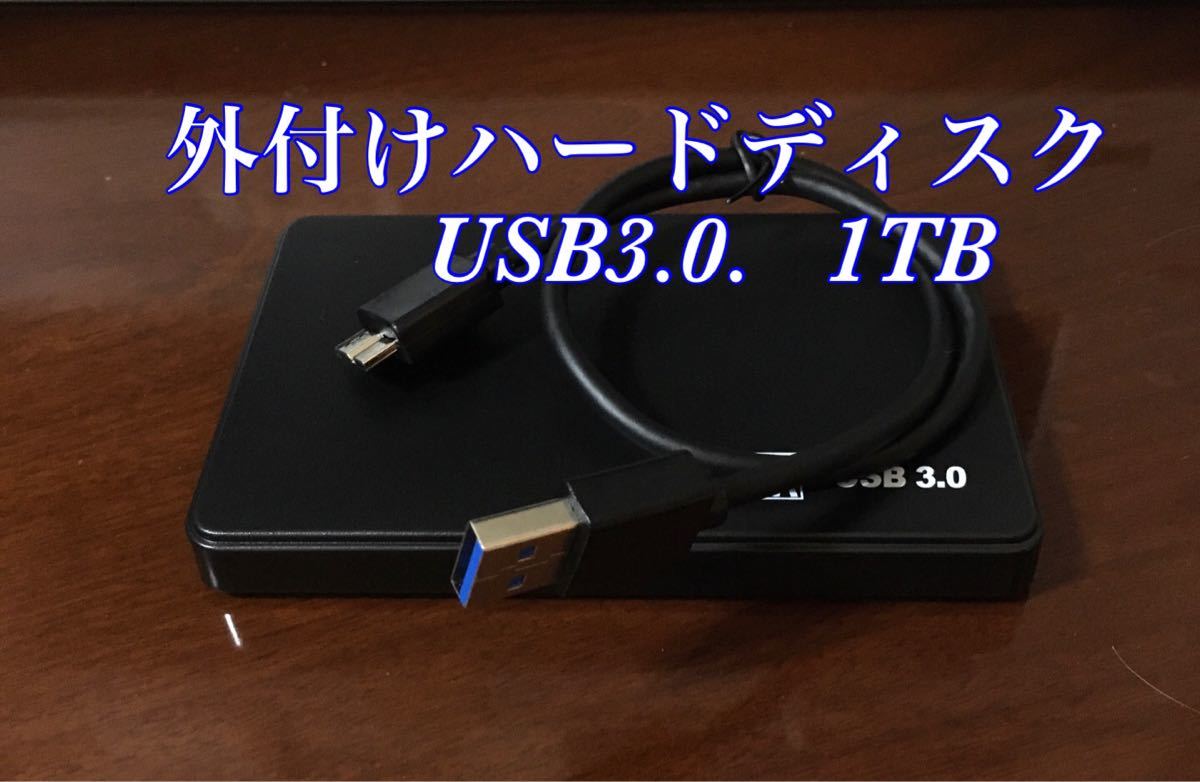 外付けハードディスク　1TB