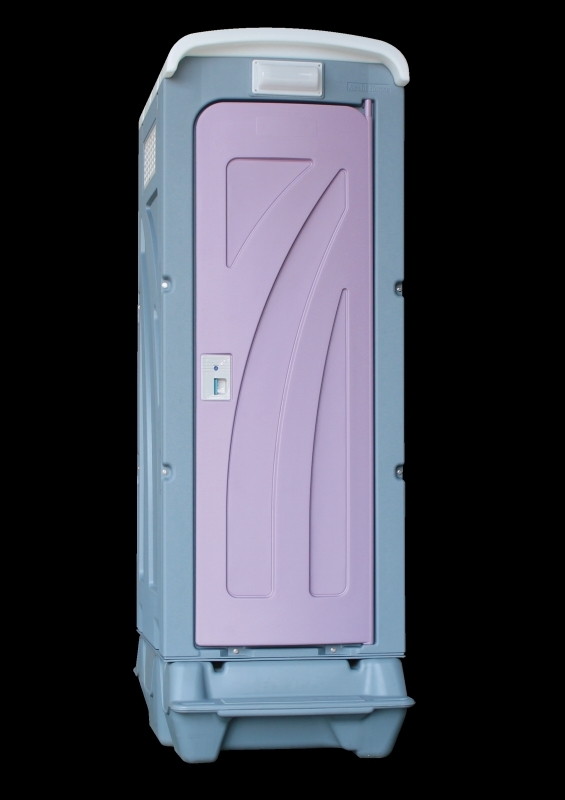 洋式仮設トイレ 新品 引き取り限定 簡易水洗便器タイプ AU_GRAY ペダル