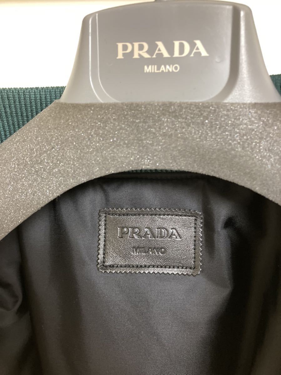 新品未使用 PRADA×RAF SIMONS Oversized nappa leather bomber jacket Green L プラダ ラフシモンズ レザー ボンバージャケット fw21 MA1_画像8