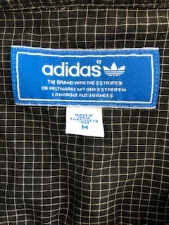 【送料無料】adidas originals チェック柄　トレフォイル　半袖シャツ　M～L