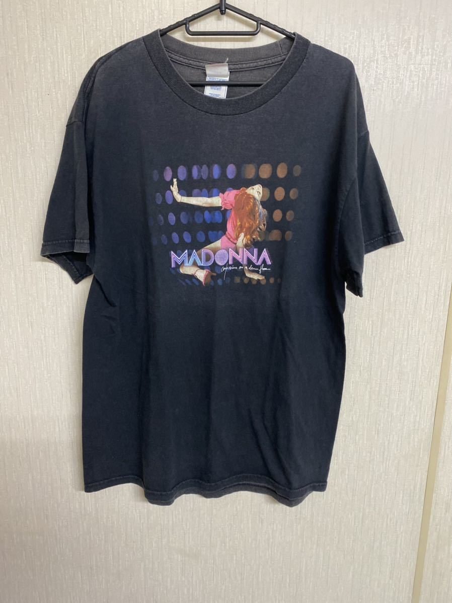 希少　マドンナ　Tシャツ　サイズL ヴィンテージ　MADONNA ツアーTシャツ　バンドTシャツ　コピーライト　ブラック_画像1