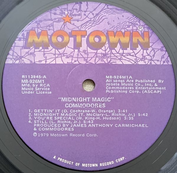 LP Commodores Midnight Magic 試聴 US盤 シュリンク付 Still Sexy Lady コモドアーズ M8-926M1_画像4