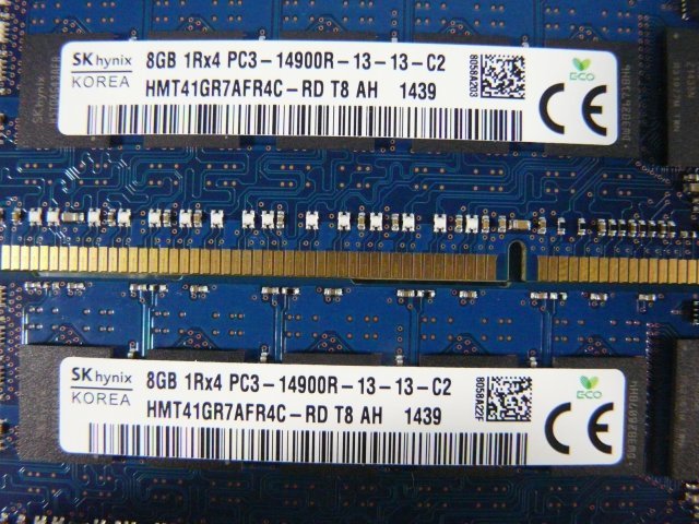 41％割引優先配送 1KHB // 8GB 4枚セット 計32GB DDR3-1866 PC3-14900R Registered RDIMM  1Rx4 HMT41GR7AFR4C-RD SKhynix /// Dell PowerEdge R620 取外 DDR3SDRAM パーツ  コンピュータ-THIETBIDIENDAKLAK.COM