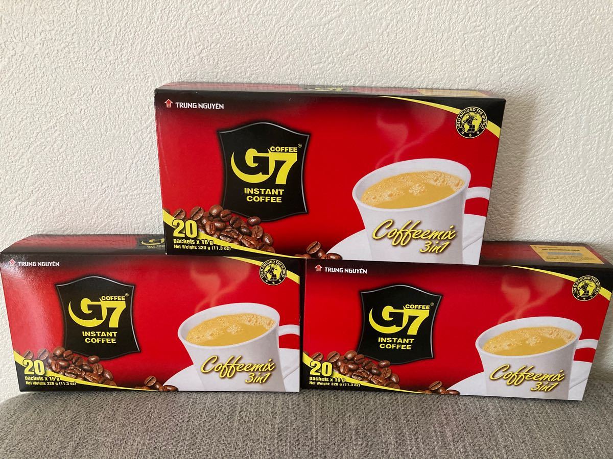 G 7ベトナムコーヒー　カフェオレ　正規品　60袋x16g＋おまけ