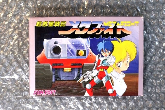 FC ファミコン 超惑星戦記メタファイト METAFIGHT 箱説 チラシ付き 美