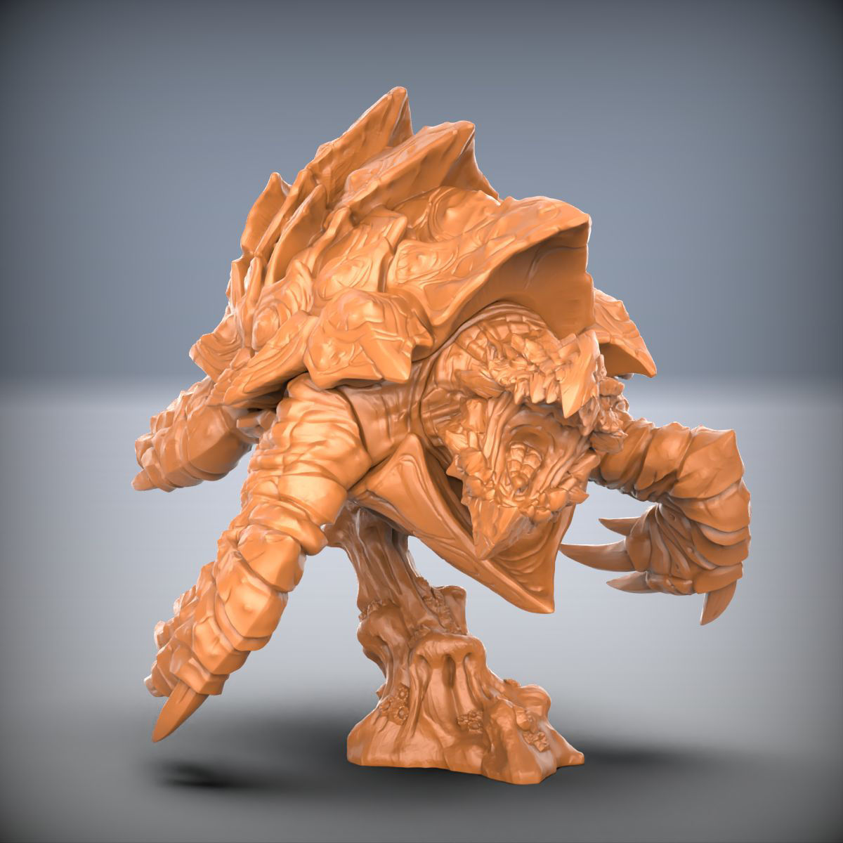 ドラゴン・タートル リヴァイアサン （Dragon Turtle Leviathan）モンスター（D&D・TRPG用）3Dプリント ミニチュア　未塗装