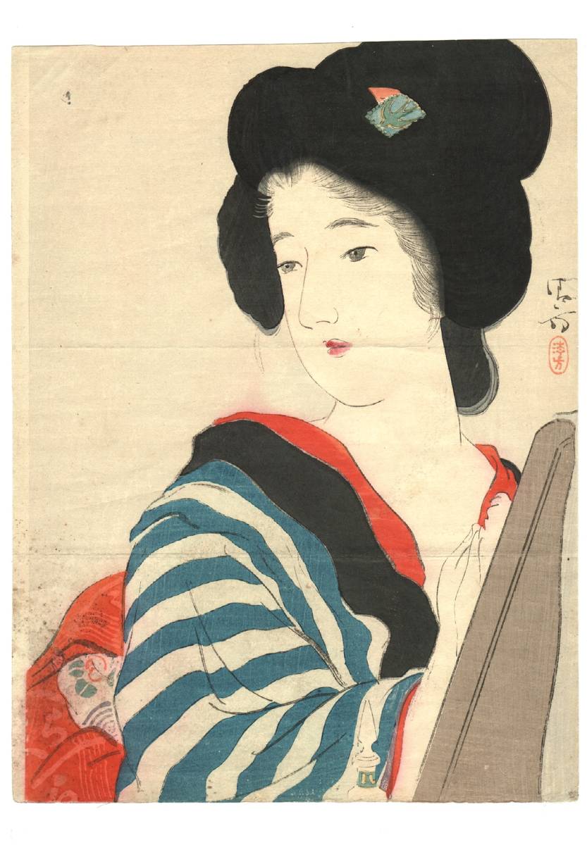 Yahoo!オークション - 【鏑木清方 爪紅】1914年 文藝倶楽部 口絵 Yahoo!オークション - 【鏑木清方 爪紅】1914年 文藝倶楽部 口絵