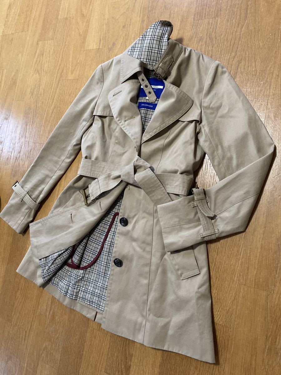 美品】BURBERRYBLUELABEL 38 バーバリーブルーレーベル ウールライナー